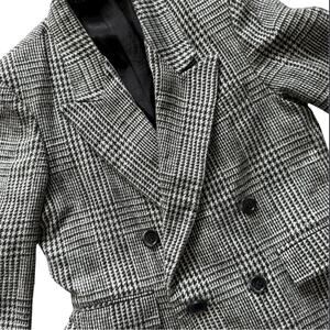 Vintage Rudnick’s Children’s Black and White Houndstooth Blazer Approx. Size 6/7